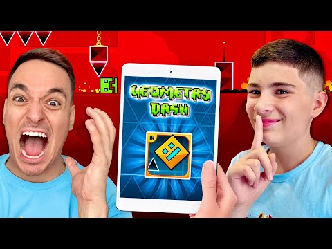 ПРЕДИЗВИКАХ КРИС НА НАЙ-ТРУДНАТА ИГРА В СВЕТА! | GEOMETRY DASH