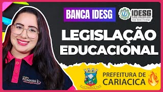 LEGISLAÇÃO PARA CONCURSOS | QUESTÕES IDESG - Prefeitura de Cariacica/ES | AQUECIMENTO #1
