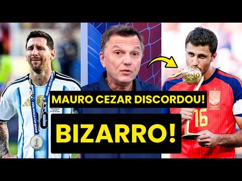 BIZARRO? “ESSE PRÊMIO DEVERIA SER DO MESSI! ELE…” MAURO CEZAR DISCORDA de RODRI MELHOR da COPA!