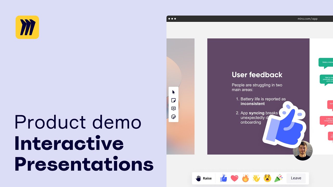 Watch on YouTube — Miro product demo