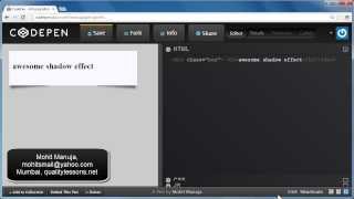 css tutorial : creating awesome shadows for your divs