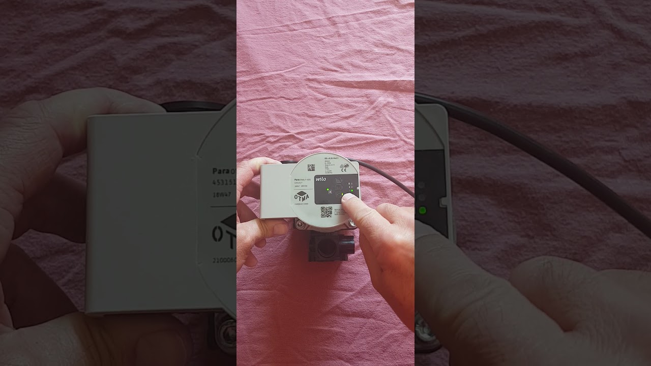 Paramétrage circulateur WILO YONOS PARA