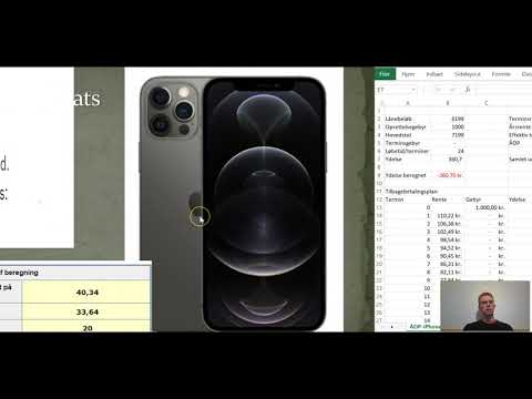 ÅOP - forklaring af beregning med betalingsstrøm og effektiv rente samt afdrag og lån