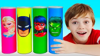 Nick and Poli Pretend Play with Magic Chips