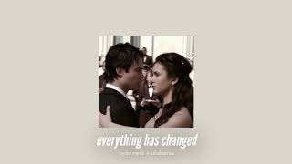 ( slowed down ) everything has changed