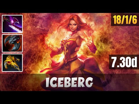 Iceberg | Lina | Dota 2 Pro Gameplay - Patche 7.30d