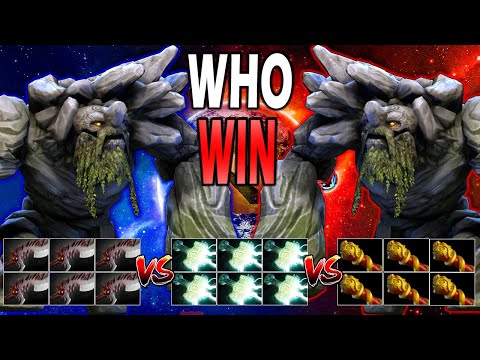 Tiny vs Tiny - no skill (x6 abyssal blade vs x6 Mjollnir vs x6 Monkey King Bar) | Who win?