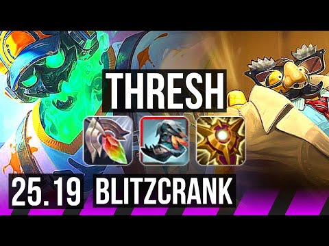 THRESH & Aphelios vs BLITZCRANK & Jinx (SUP) | KR Master | 25.19