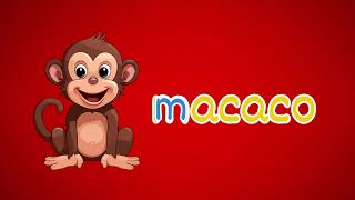 Alfabeto para Crianças | Aprenda as primeiras palavras com a LETRA M | m de macaco #abc