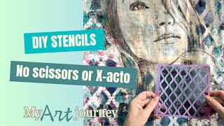 How I Make My Own Stencils with a Wood-Burning Tool | DIY Stencils for Journals & Art Projects