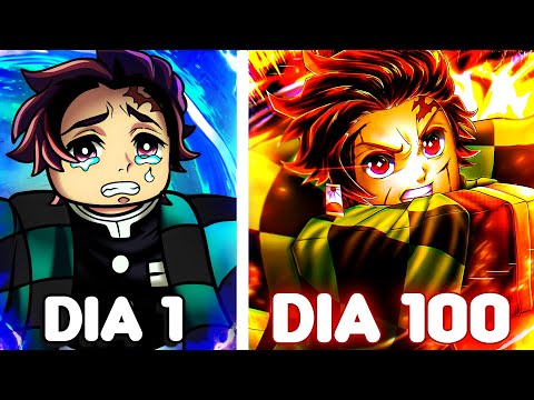 SOBREVIVI 100 DIAS COMO TANJIRO NO DEMON FALL O FILME