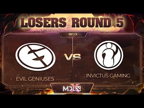 Evil Geniuses vs Invictus Gaming Game 1 - MDL Chengdu Major: Losers' Round 5