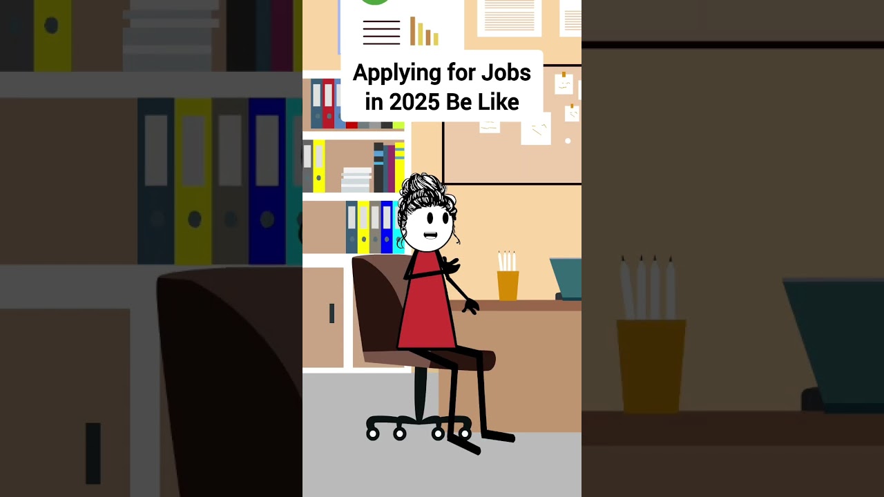 Applying for Jobs in 2025 Be Like #corporate #animation #gplus #skits