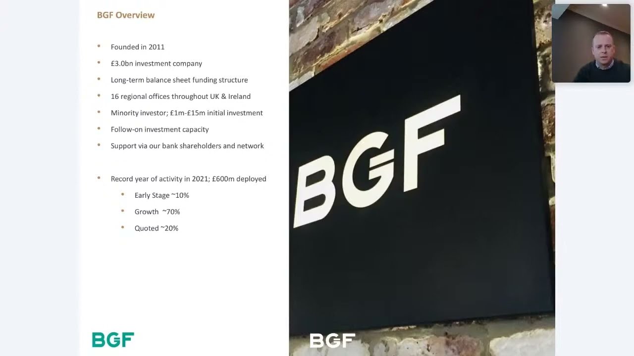 Business Growth Fund, Paul Stevens (Investor) Cenkos Securities Growth & Innovation Forum on Tuesday 8th February 2022
