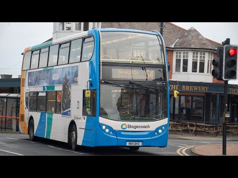 Top Deck View: Stagecoach North East 12077 (NK11DHZ) Dennis Trident 2/Enviro 400H
