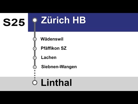 ZVV (SBB) Ansagen » S25 Zürich HB — Linthal | SLBahnen