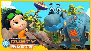 Rusty&#39;s Adventures in Blobbo Sitting and MORE! 2+ HOUR Rusty Rivets Compilation | Cartoons for Kids