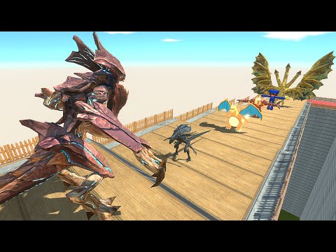 NEW UNIT | RAIJIN DEATH FALL vs GHIDORAH - Animal Revolt Battle Simulator