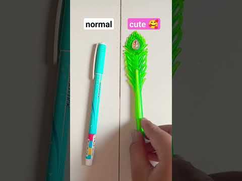 Normal vs Cute Stationery 🥰 #cuteunboxing #love #craft #stationary #shorts