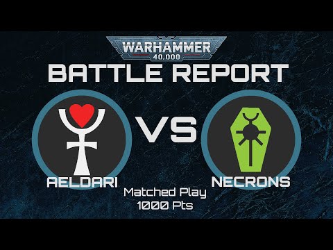 Warhammer 40K 9th ed. Battle Report | Eldar vs Necrons | Eternal War  1000