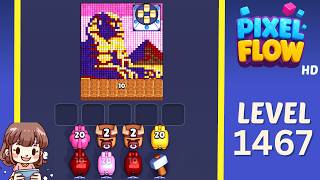 Pixel Flow Level 1467 Solution Walkthrough