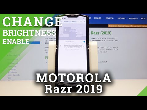 How to Use Auto Brightness in MOTOROLA Razr 2019 – Adaptive Brightness