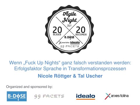 20x20 Agile Night 05.05.2021: Nicole Röttger & Tal Uscher