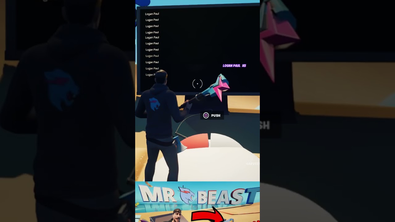 Fortnite Mr Beast 1v1 XP map in Fortnite Creative Map Codes Chapter 4