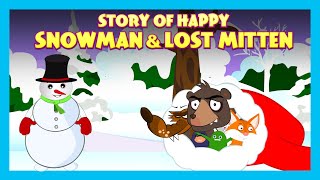 Story Of Happy Snowman & Lost Mitten | English Bedtime Stories For Kids