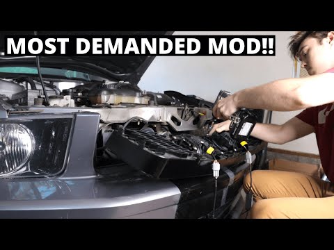 Installing HALO FOG LIGHTS on the Mustang GT!!