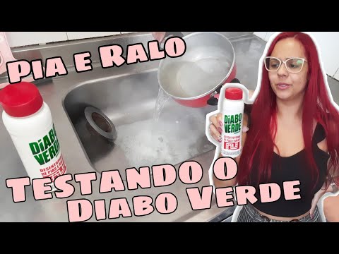 COMO DESENTUPIR O RALO E A PIA COM DIABO VERDE