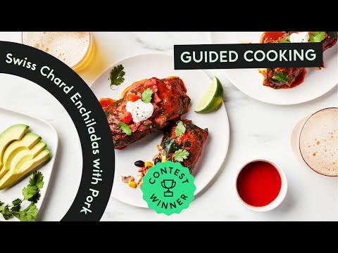 Pressure Cooker Mexican: Swiss Chard Pork Enchiladas