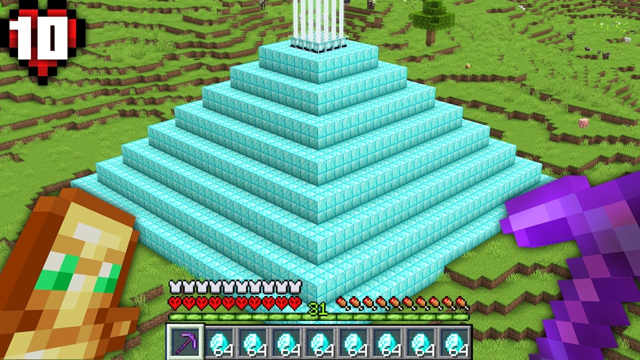 Minecraft'ta Elmas DÜNYA REKORU Kırdım | Hardcore 10