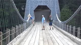 preview picture of video 'Wire bridge New Portland Msine'