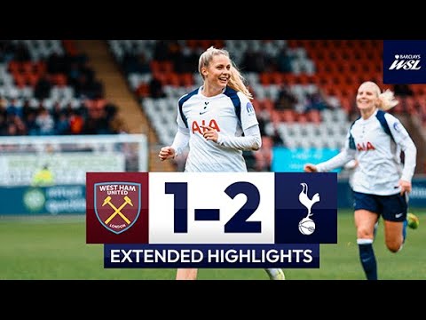 West Ham 1-2 Spurs Women | Extended Highlights 🎥