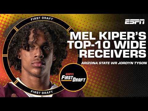 ⚡️Mel Kiper's TOP-10 WIDE RECEIVERS of 2026 NFL Draft⚡️w/Field Yates! | First Draft🏈