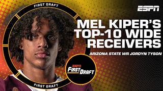⚡️Mel Kiper's TOP-10 WIDE RECEIVERS of 2026 NFL Draft⚡️w/Field Yates! | First Draft🏈