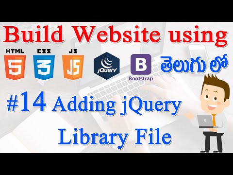 14 How to Build Website using Html CSS JS jQuery Bootstrap Adding Jquery Library File
