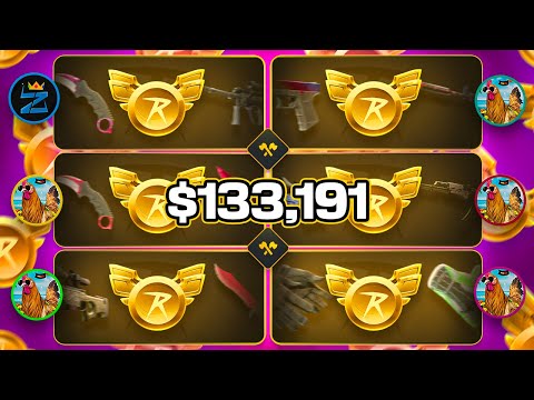 THE HIGH-RISK 2v2v2 CSGOROLL SESSION… $135,000 UNBOXED!! (HUGE JACKPOTS)