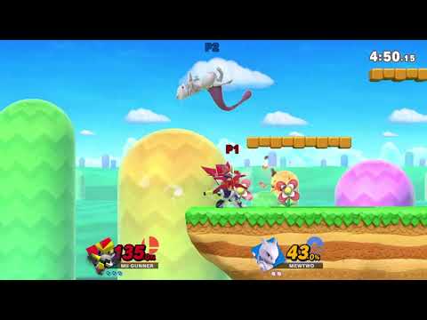 [SSBU] CrimsonRex (Mii GUNNER) Vs. Keng (Mewtwo)