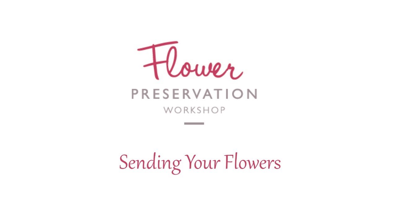 Flower Preservation Workshop - Sending Your Flowers