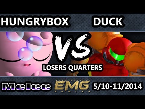 GOML - Duck (Samus) Vs. Crs.Hungrybox (Jigglypuff) SSBM Losers Quarters - Melee