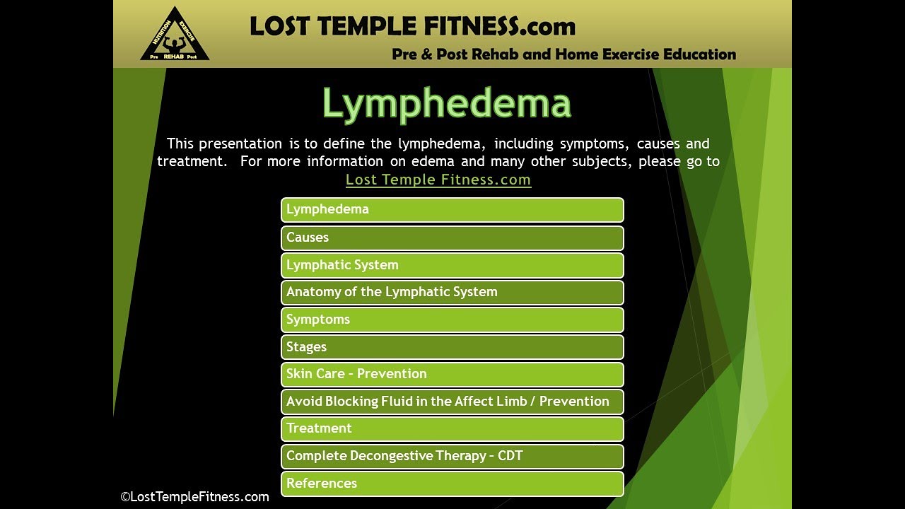 Lymphedema and treatment