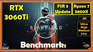 Starfield FSR 3 Update - RTX 3060Ti - 1440p - All Settings - Performance Benchmarks