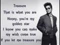 Treasure - Bruno Mars (Lyric Video)