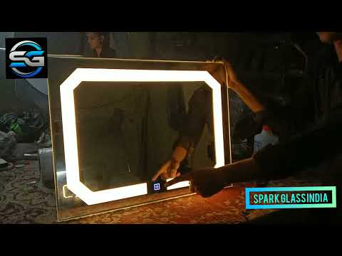 Spark glass wall mounted 18x24inch led sensor mirror, for ho...
