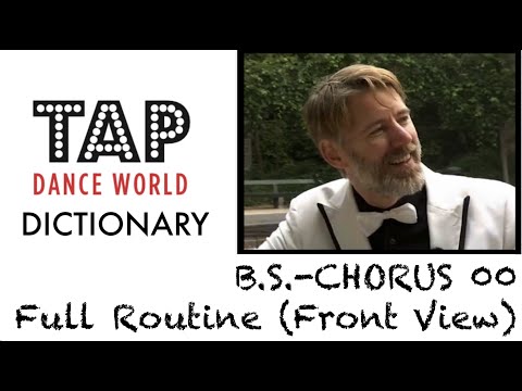 Tap Dance Dictionary / B.S.-CHORUS 00 Full Routine (Front View) / Claquettes - TUTO TAP - TDW