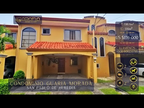 CASA EN CONDOMINIO EN VENTA.   SAN PABLO DE HEREDIA #40901pe