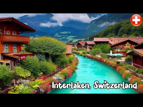 Interlaken, Schweiz, Wandern im Regen 4K – Die schönsten Schweizer Städte – Regenstimmung