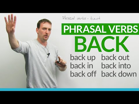 Phrasal verbs with BACK